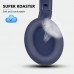 REETEC Hybrid Active Noise-Canceling Headphones Wireless Over Ear Headset Bluetooth V5.0, 30H Playtime Comfortable Fit for Laptop Travel/Work,Blue