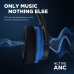 PurelySound E7 Active Noise Cancelling Headphones, Wireless Over Ear Bluetooth Headphones, 20H Playtime, Rich Deep Bass, Comfortable - Black