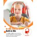 KVIDIO Kids Headphones with Mic, Foldable Wired Child Headphones with Safe Volume Limited 85dB/94dB and HD Sound Sharing Fundtion, Durable Pink Headsets for Girls,iPad,PC,Cellphone,Online Class