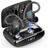 Wireless Earbud, Bluetooth 5.1 Headphones Sport Wireless Bluetooth Earphones in Ear Noise Cancelling Earbud with Mic Deep Bass, Earhooks Ear Buds IP7 Waterproof 48H Headset for Running Gym[2021 New] 